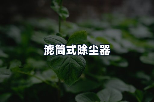 滤筒式除尘器